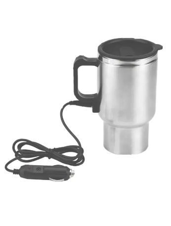 Heated Travel Mug Coffee /tea/soup Cup Car Charging Electric Kettle