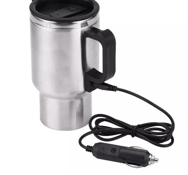 Heated Travel Mug Coffee /tea/soup Cup Car Charging Electric Kettle