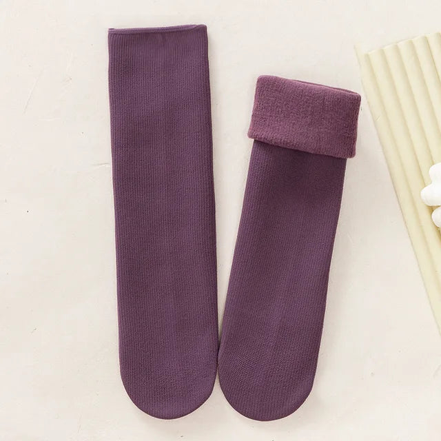 Winter Women Thicken Warm Short Socks Thermal Cashmere Wool Socks